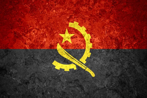 Flagge von Angola — Stockfoto