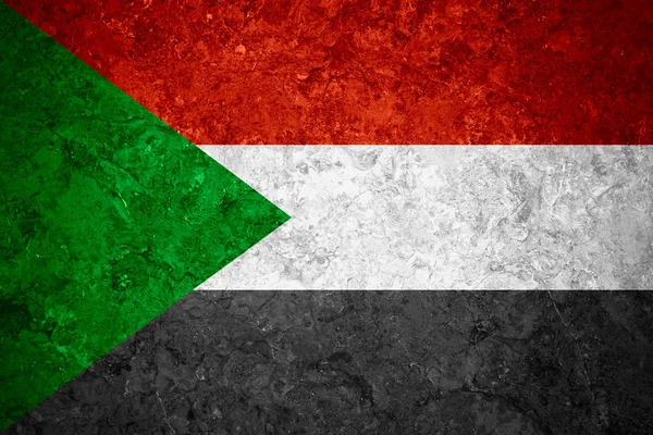 Flagga sudan — Stockfoto
