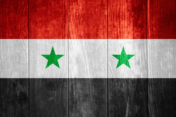 Flaggan av Syrien — Stockfoto