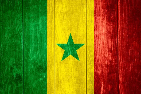 塞内加尔的旗子 — 图库照片