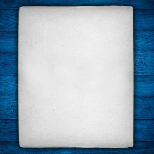 Винтажный белый лист бумаги — стоковое фото