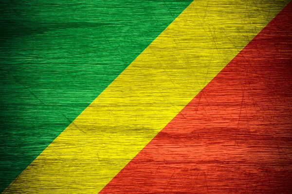 Flagge des Kongo — Stockfoto