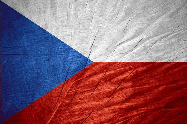Bandera Republiki Czeskiej — Zdjęcie stockowe