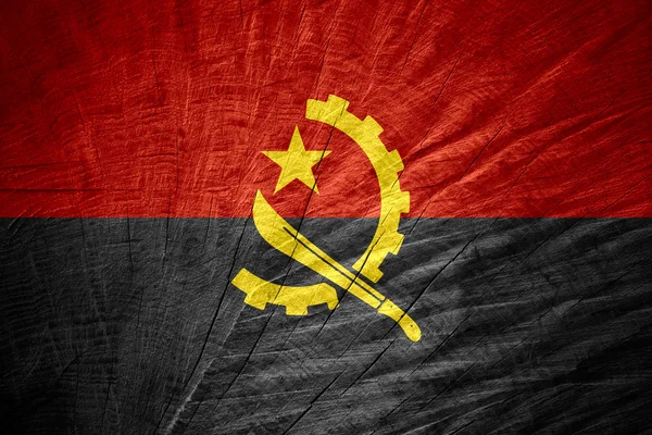 安哥拉的旗子 — 图库照片