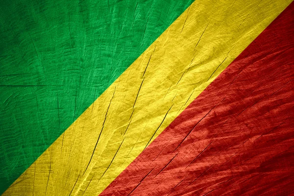 Флаг Конго — стоковое фото