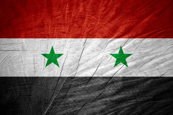 Flaggan av Syrien — Stockfoto