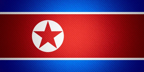 Bandiera di Corea del Nord — Foto Stock