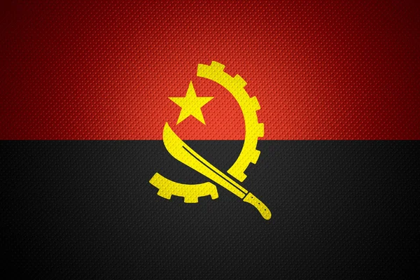 Flagge von Angola — Stockfoto