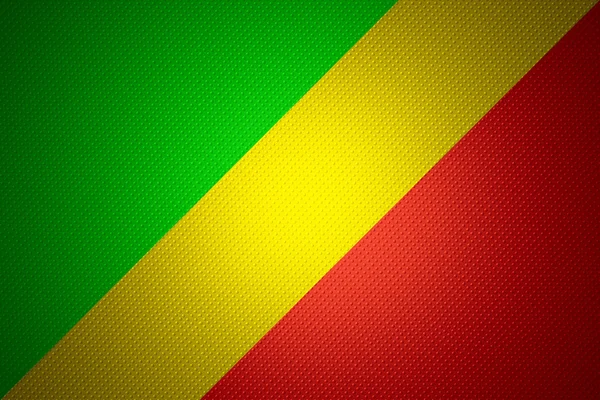 Vlag van congo — Stockfoto