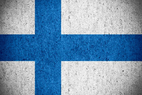 Flagga finland — Stockfoto