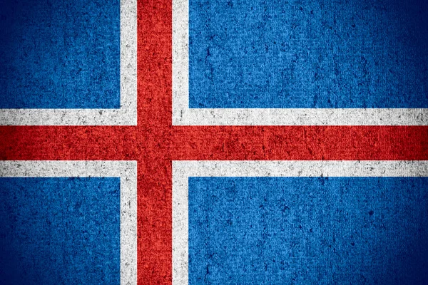 Bandera de Islandia —  Fotos de Stock