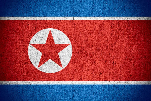 Bandeira da Coreia do Norte — Fotografia de Stock