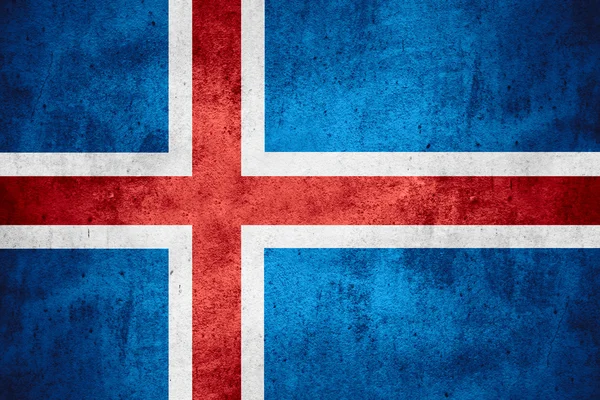 Bandera de Islandia — Foto de Stock