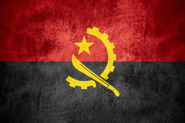 Flagge von Angola — Stockfoto