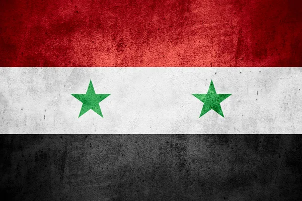 Flaggan av Syrien — Stockfoto