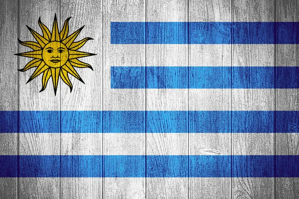 Urugwaj flagi — Zdjęcie stockowe