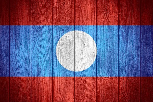 Laos Flagge — Stockfoto