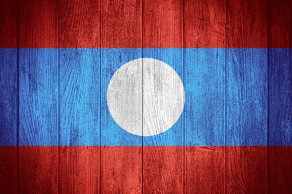 Vlag van Laos — Stockfoto