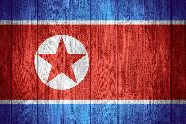 Bandeira da Coreia do Norte — Fotografia de Stock