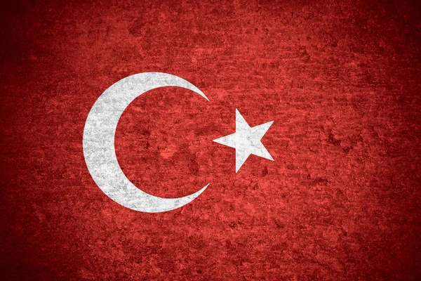 Turecko vlajka — Stock fotografie
