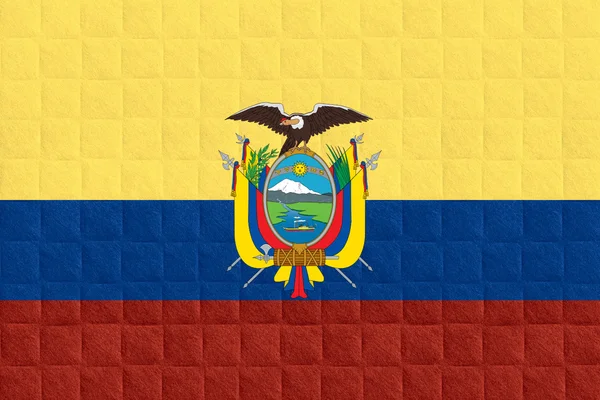 Ecuador flagga — Stockfoto