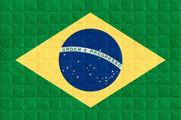 Brasilien-Fahne — Stockfoto