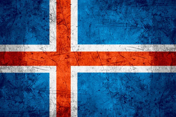 Bandera de Islandia — Foto de Stock