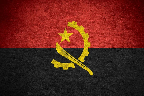 Flagge von Angola — Stockfoto