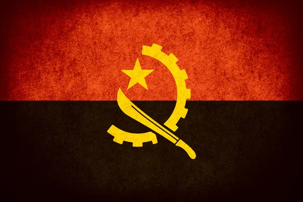 Flagge von Angola — Stockfoto