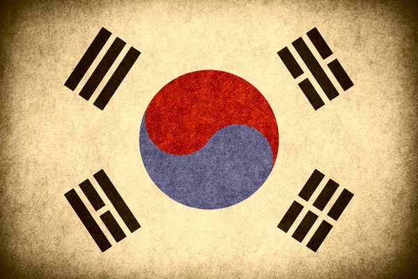 Vlag van Zuid-Korea — Stockfoto