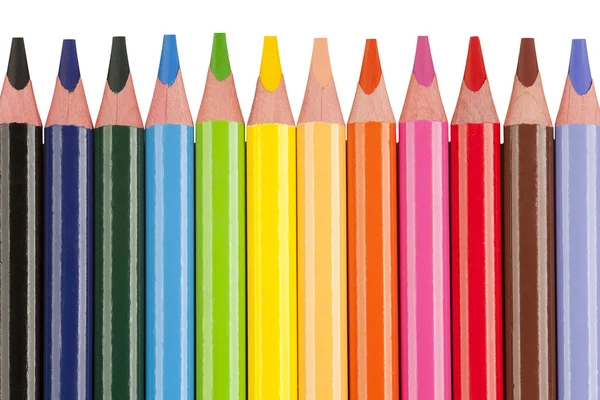 Color crayon background — Stock Photo, Image