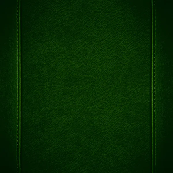 Green leather background — Stock Photo, Image