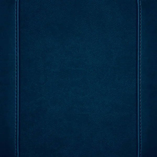 蓝色皮革背景 — 图库照片