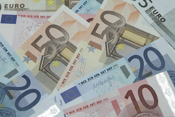 Billets en euros — Photo