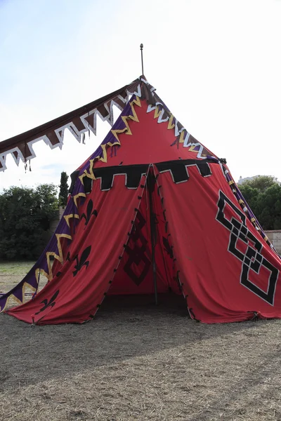 Tenda militar medieval — Fotografia de Stock