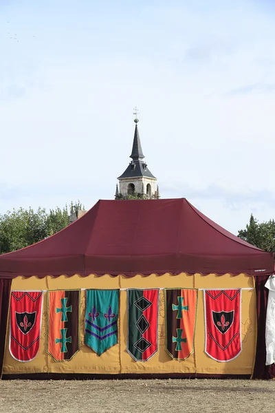 Tenda militar medieval — Fotografia de Stock