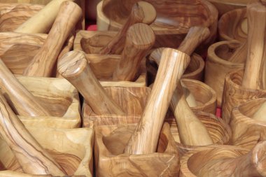 harçlar ve ahşap dibekler