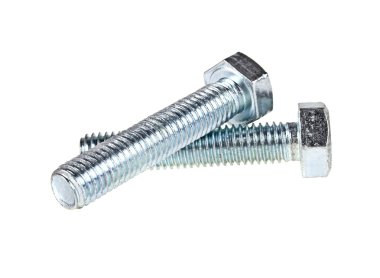 Beyaz arka plan üzerinde izole yeni cıvata