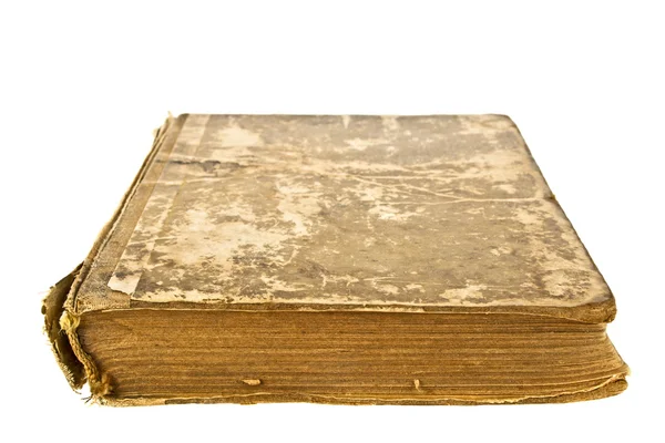 Stará kniha na bílém pozadí — Stock fotografie