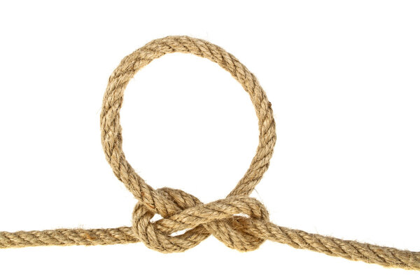 Rope on a white background