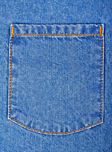 Blue jeans pocket, as background — Stock Photo, Image