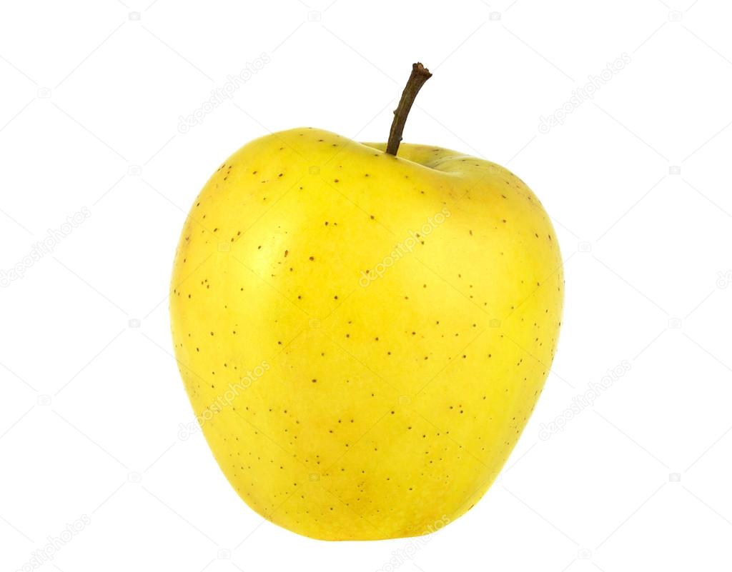 Рисунок яблоко желтое