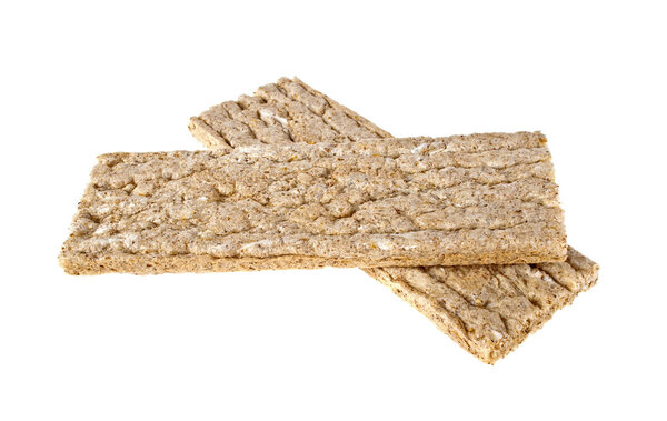 Small load of bread on a white background