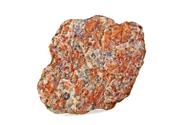 Granit sten på en vit bakgrund — Stockfoto