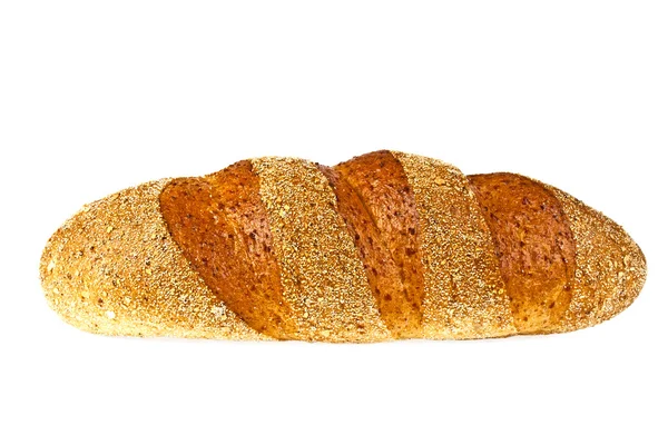 Chleb gryczany na białym tle — Zdjęcie stockowe