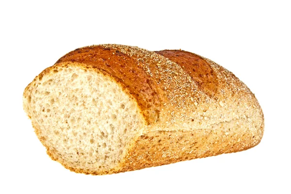 Buchweizenbrot auf weißem Hintergrund — Stockfoto