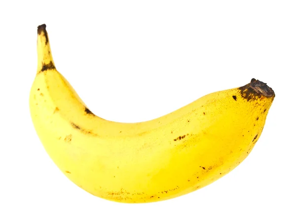 Plátano sobre un fondo blanco — Foto de Stock