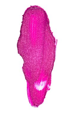 Menekşe renk ruj kontur beyaz arka plan üzerinde