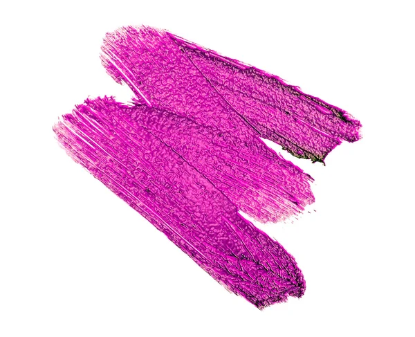 Lápiz labial de color violeta sobre fondo blanco —  Fotos de Stock