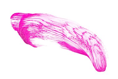 Menekşe renk ruj kontur beyaz arka plan üzerinde